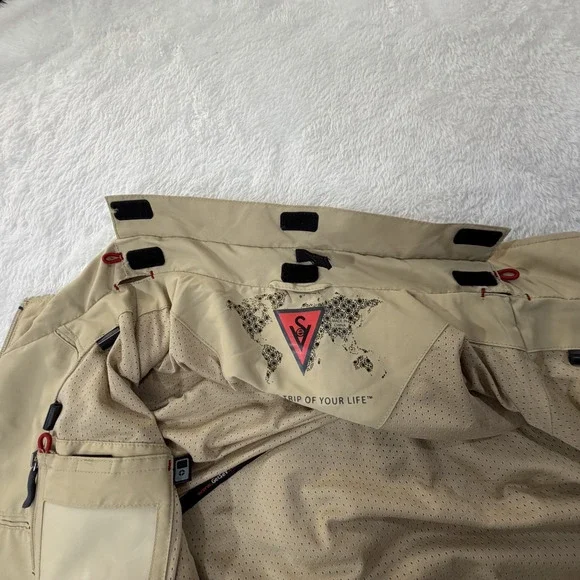 Scottevest Vest Mens XL The 101 Tec Pockets Beige Lightweight Hiking Travel - Picture 14 of 16